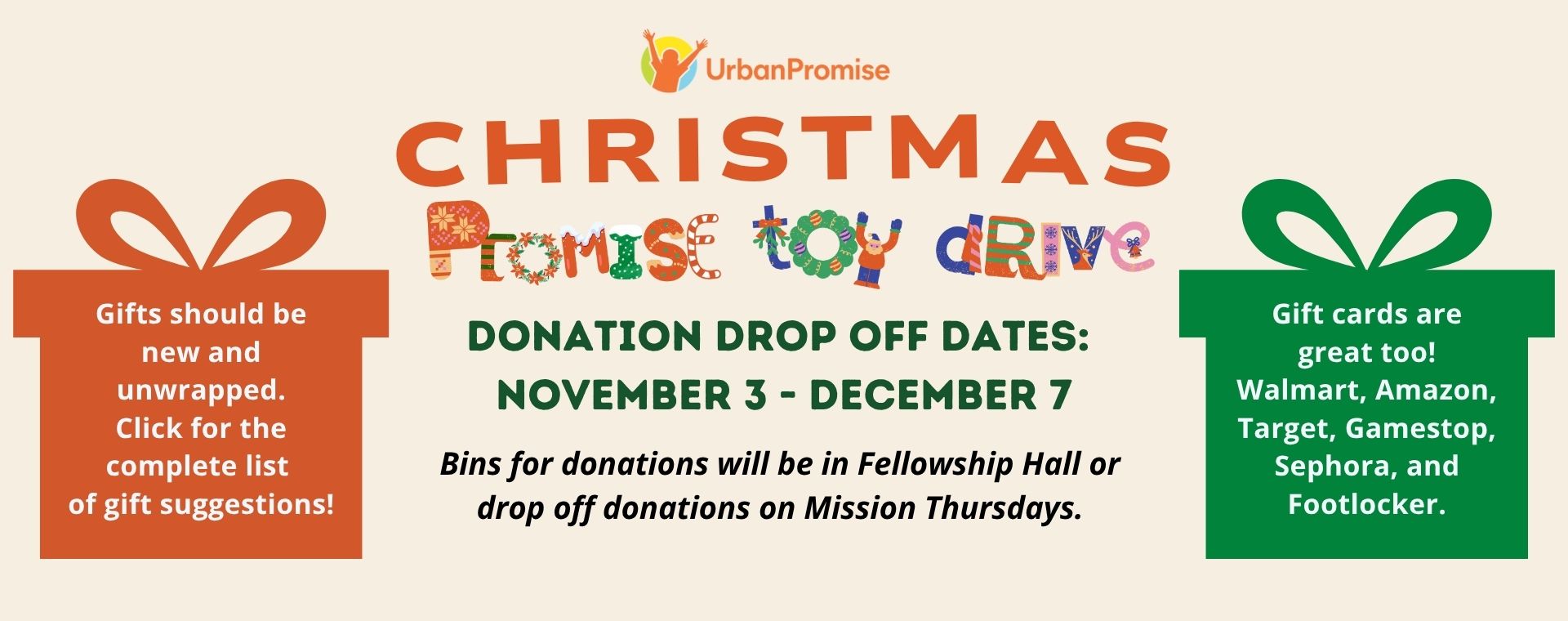 urban promise toy drive